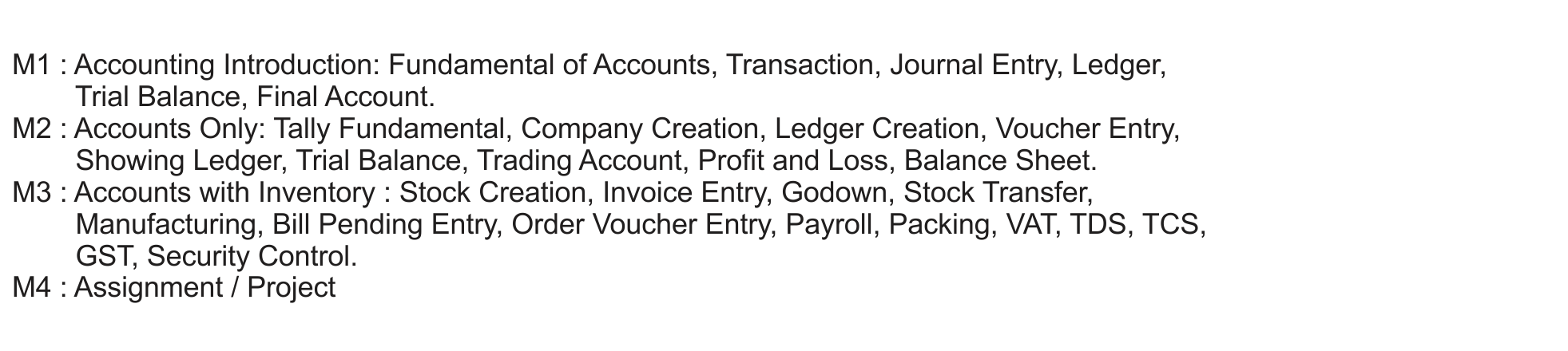 Certificate in Financial Accounting