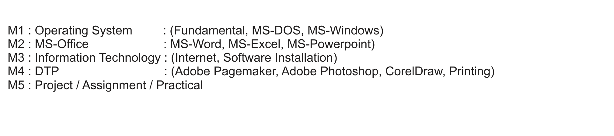 Diploma in DeskTop Publishing