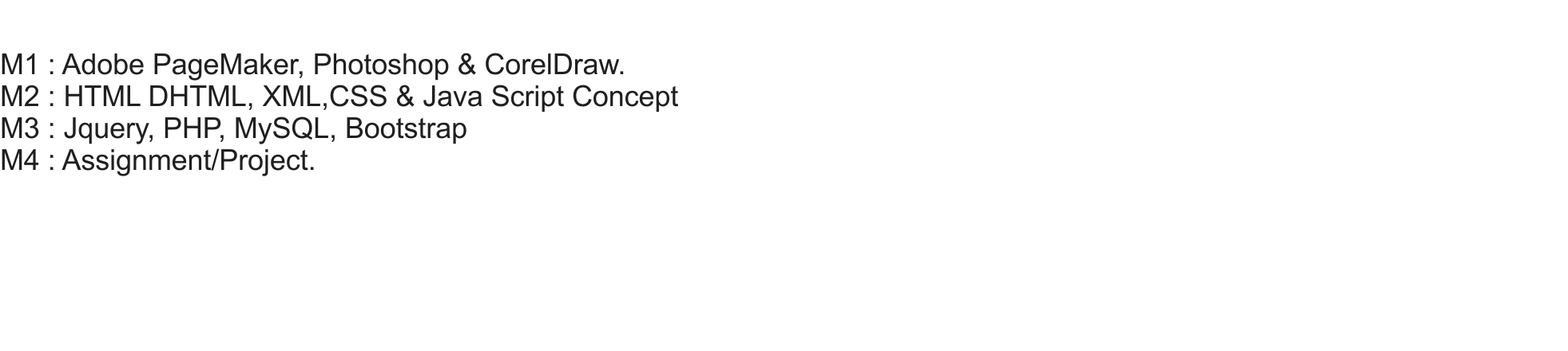 Advance Diploma in Web Designing