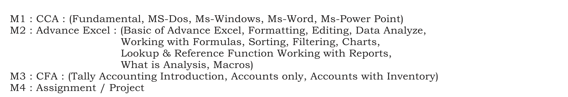 Diploma in Financial Accounting